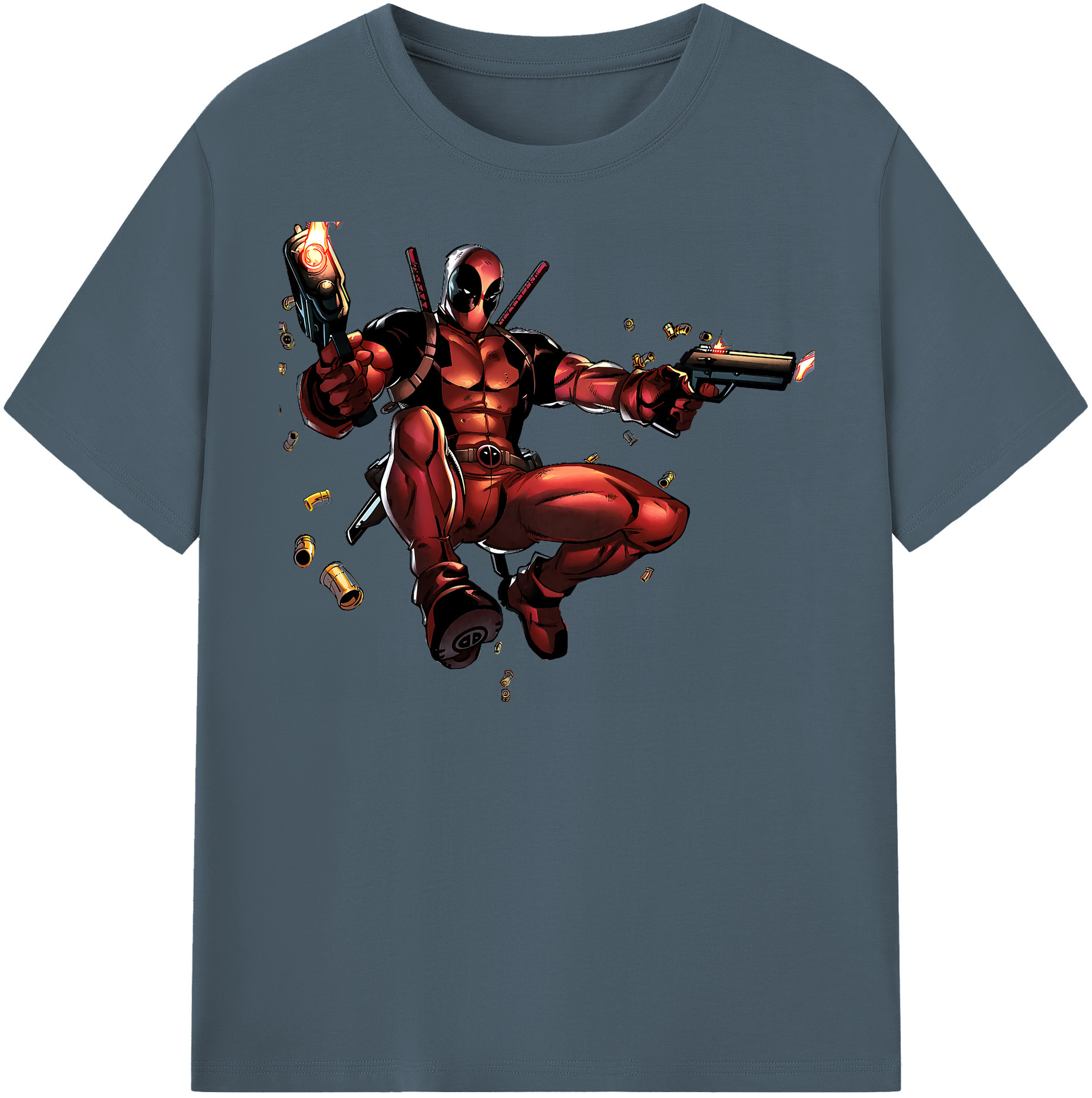 （画像用） Deadpool デッドプール 綿100％半袖Tシャツ（フロントプリント）